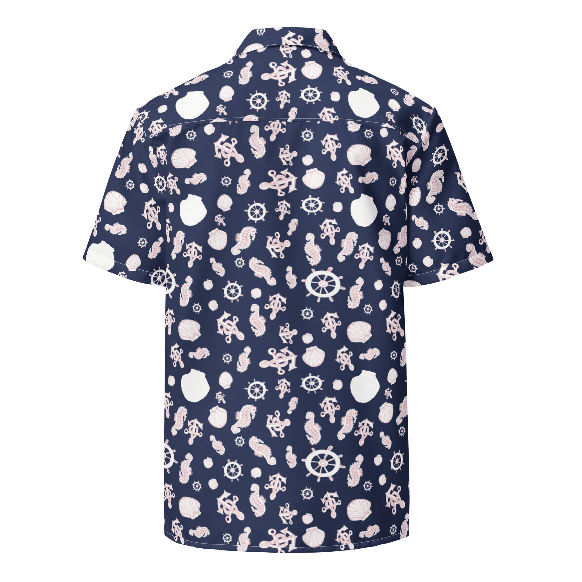 Navy Nautical Hawaiian Shirt product image (4)