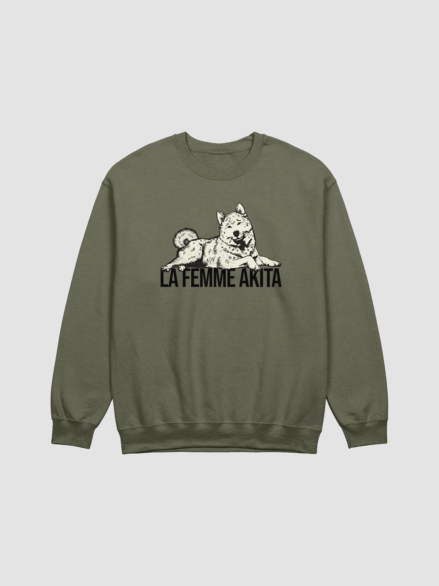 La Femme Akita Sweatshirt of an Akita Inu (White) | Funny Shirt for Akita Paw-rents product image (15)