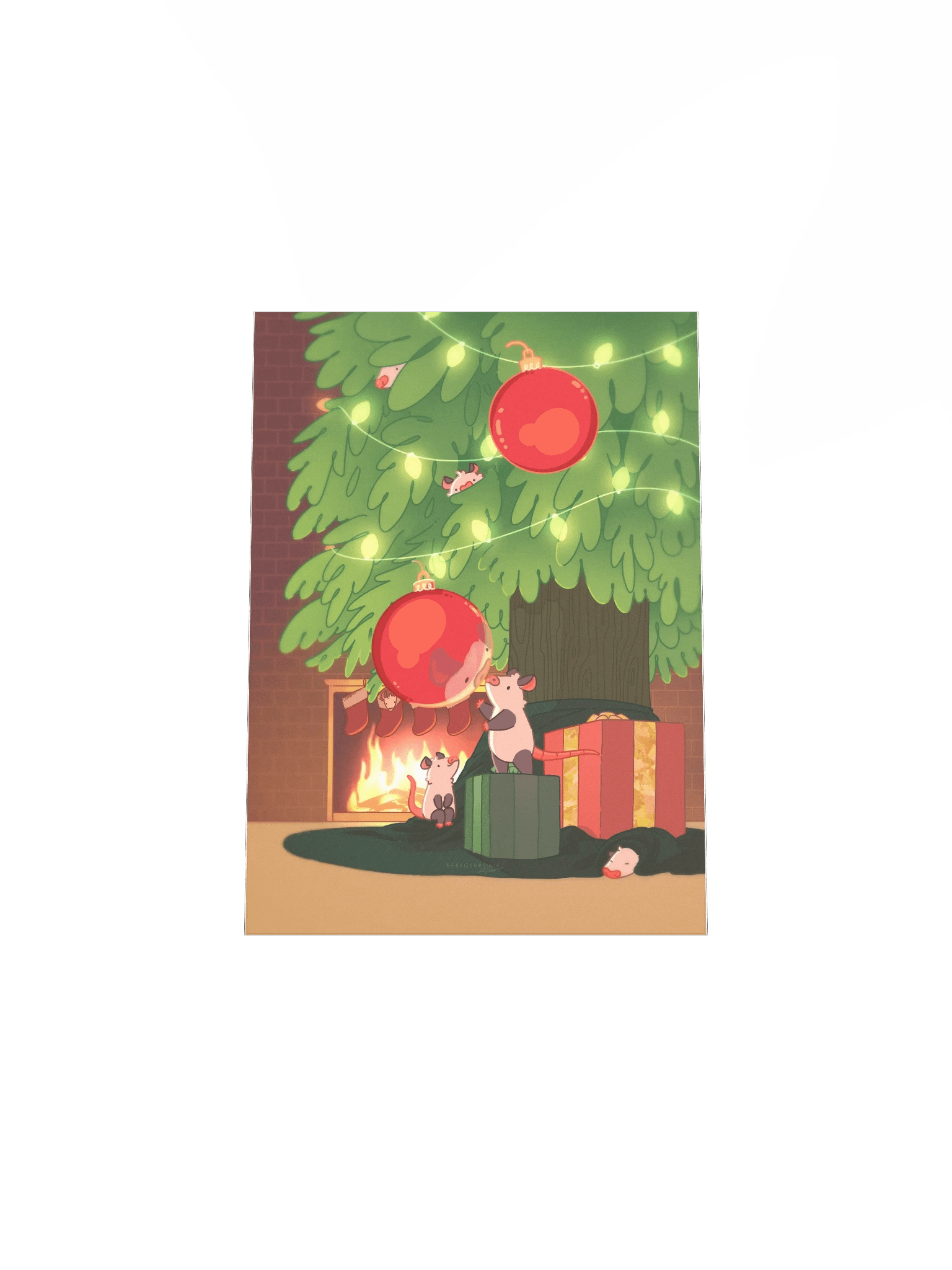 December Night Possum Print product image (7)