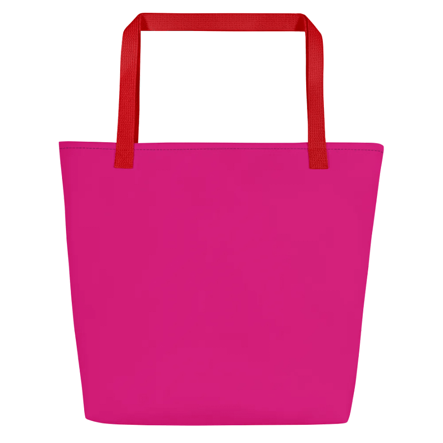 OMG Comic Book Pink Tote Bag with Red Straps product image (3)