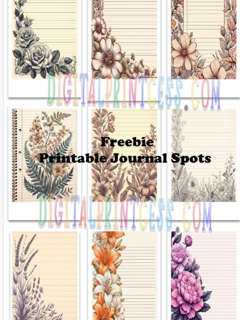 Freebie | Lined Journaling Spots | Ephemera product image (1)