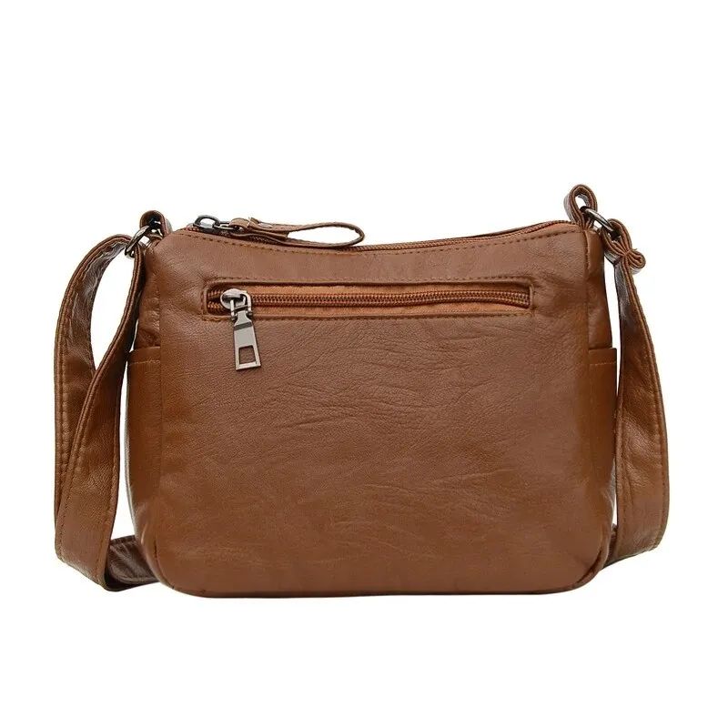 Women's Leather Organizer Purse Shoulder Bag Multiple Pockets Crossbody Handbag product image (4)