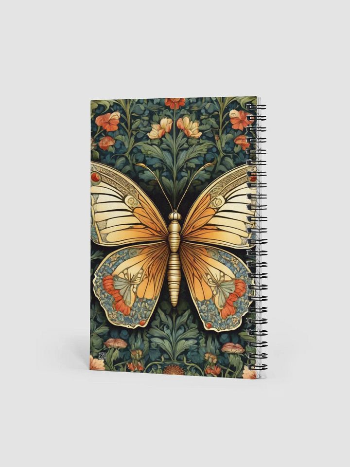 Spiral Notepad William Morris Inspired Butterfly product image (2)