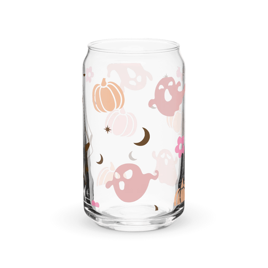 Cute Ghosty Halloween Glass Cup product image (9)