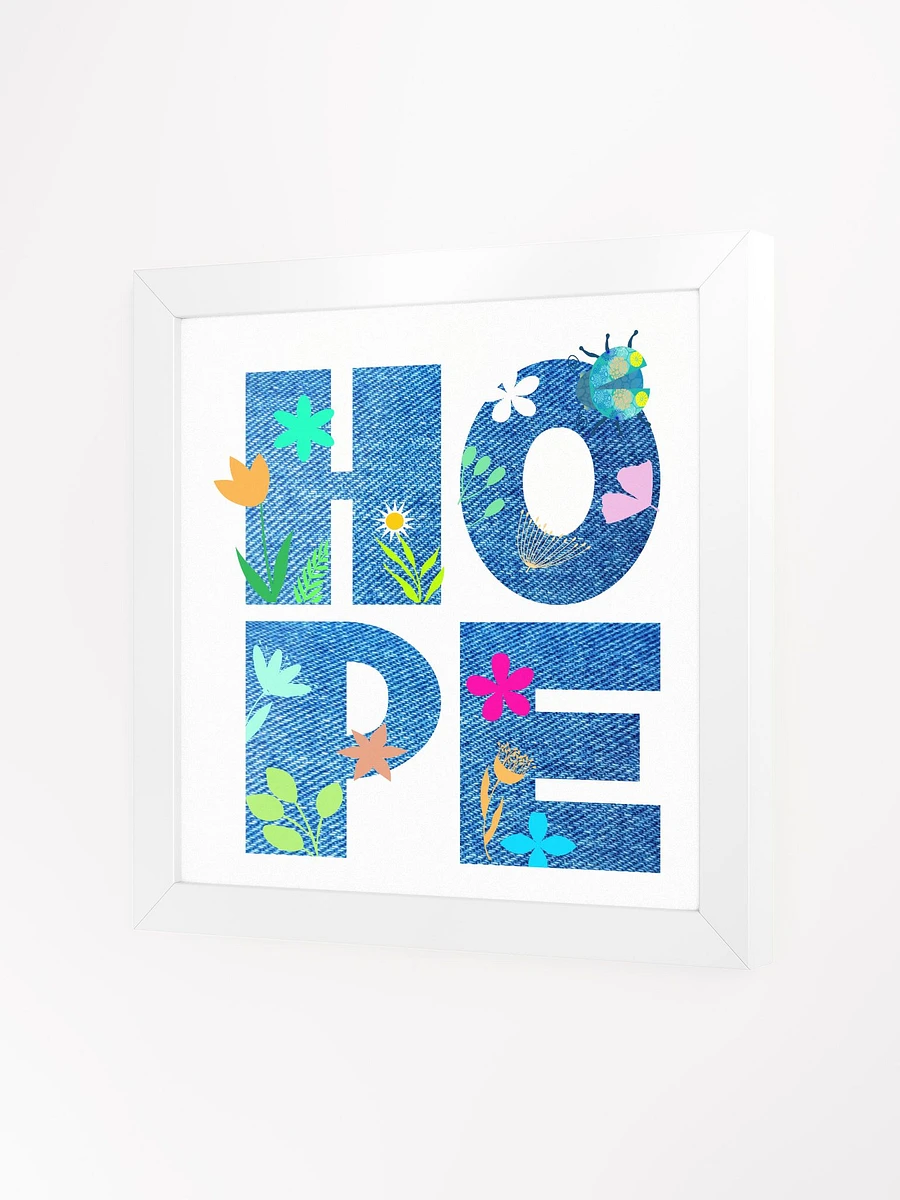 HOPE Typography Flower Filled with Denim Background product image (42)