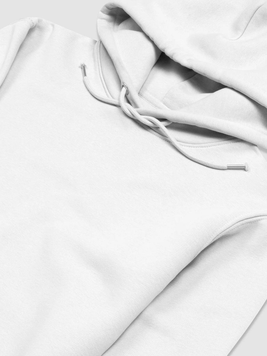 KawaiiKitten Essential Eco Friendly Medium Weight Super Soft Back White Hoodie product image (4)