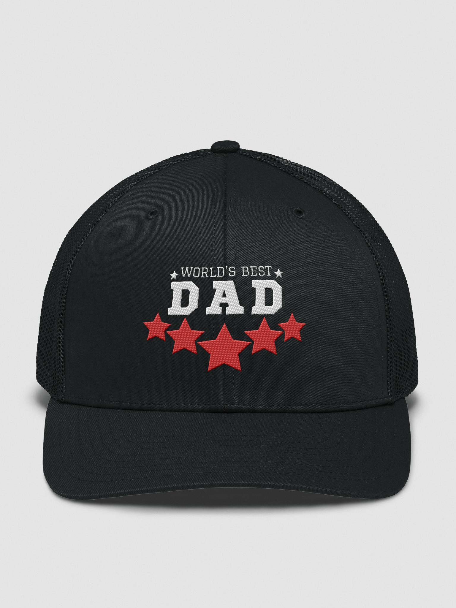 Father's Day World's Best Dad Black Trucker Cap product image (1)
