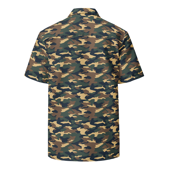Camo Print Men’s Button-Up Shirt product image (2)