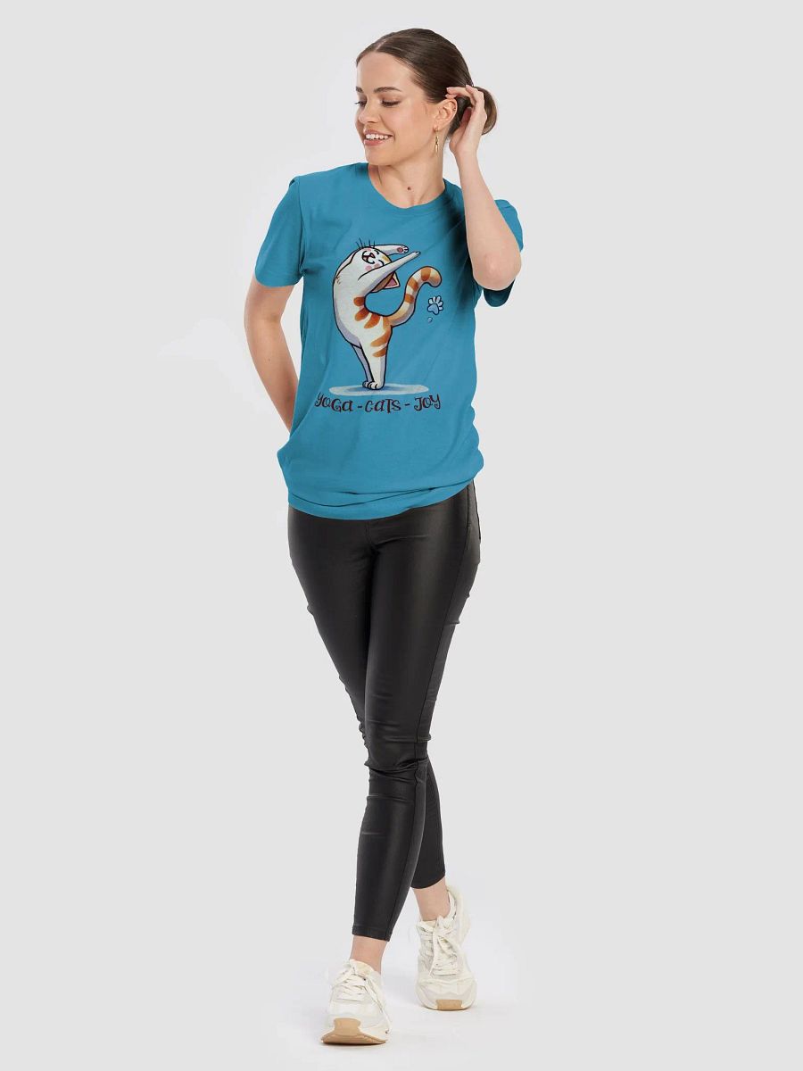 Yoga Cats Joy T-Shirt – Playful Yoga Cat Design product image (6)