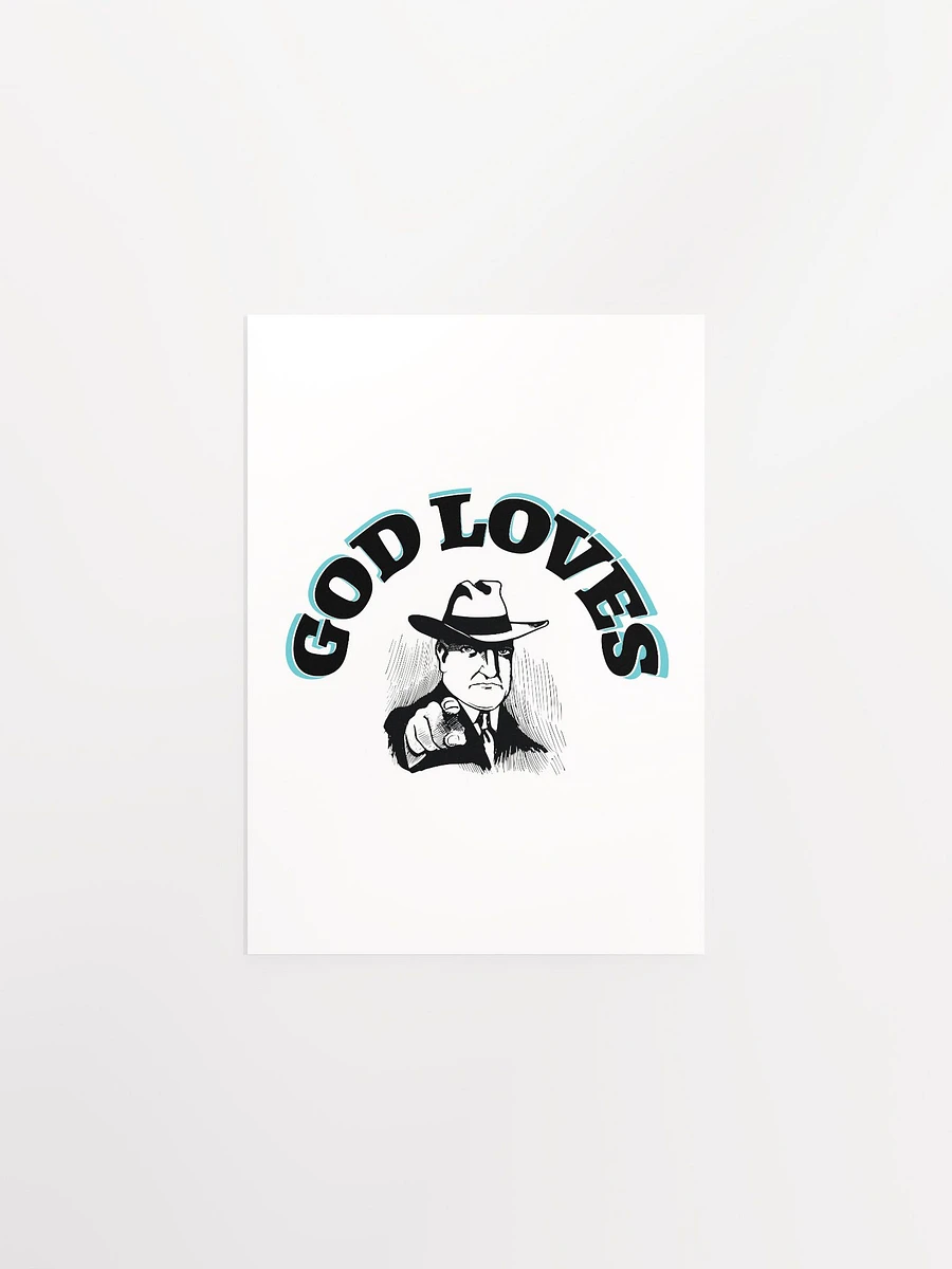 GOD LOVES YOU. Vivid Matte Poster: Illuminate Your Space! product image (2)