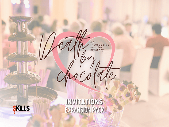 Death by Chocolate - A Valentine’s Murder Mystery - Invitations Add-On product image (1)