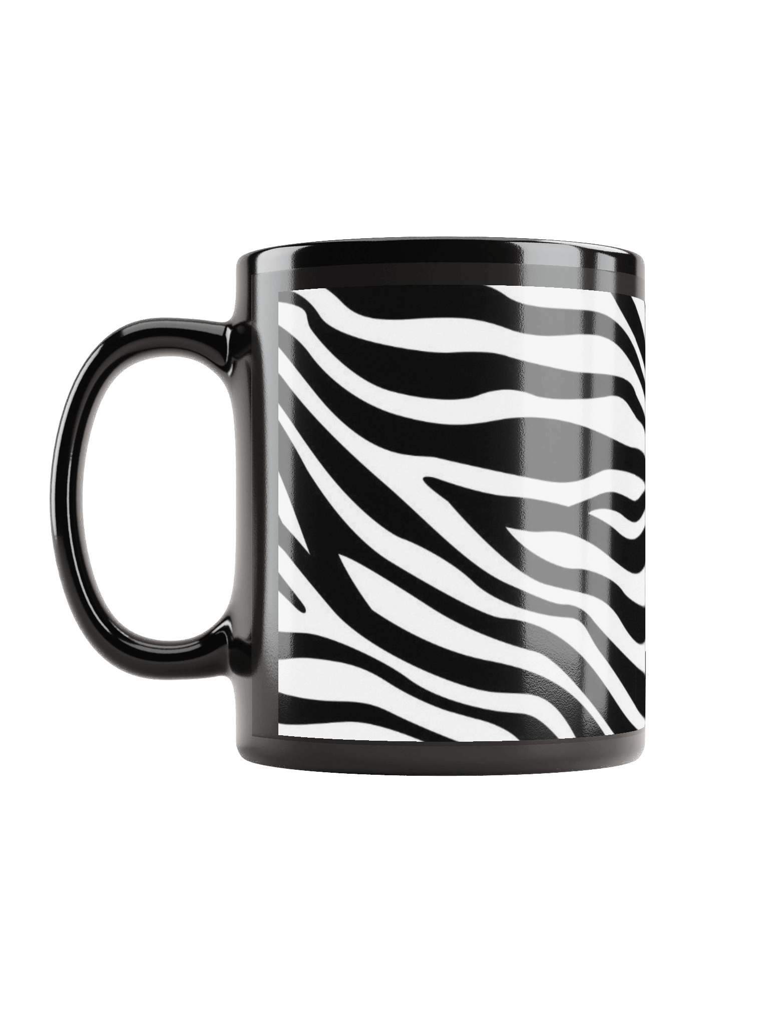 Zebra Stripes Elegance Black Coffee Mug product image (2)