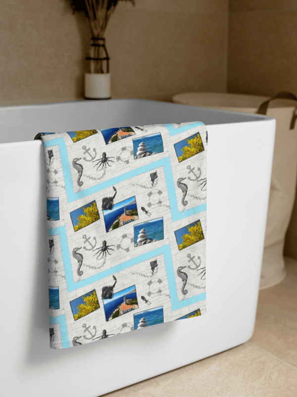 Sea design - Summer and Sea (photoshop by Dina R.) - Sublimated Towel product image (2)