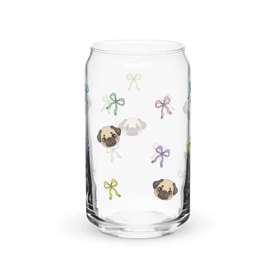 Glass Can Pug Bows product image (6)