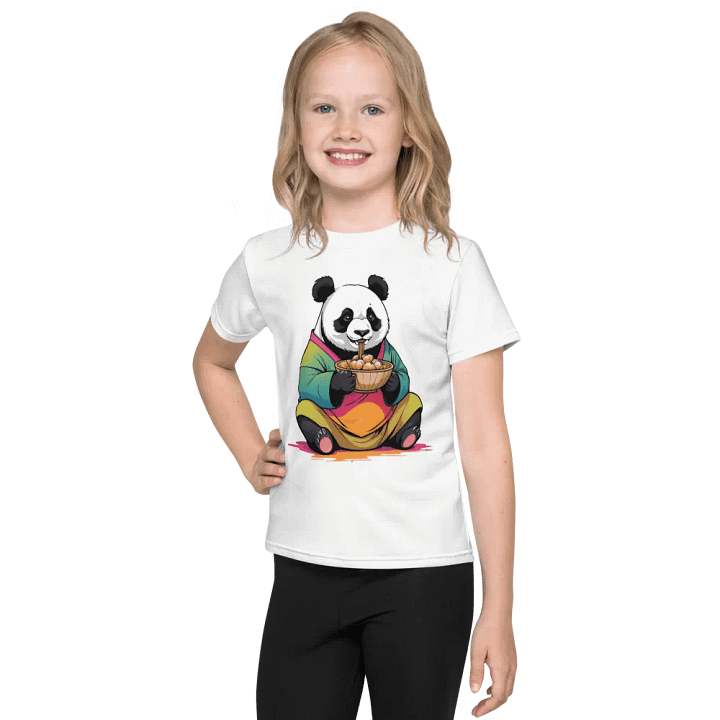 Panda Noodle Party Kids T-Shirt product image (1)