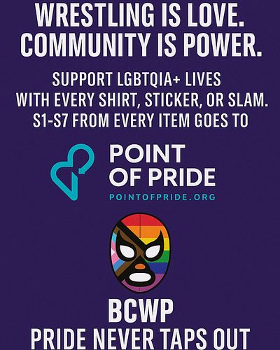 🌈 WRESTLING IS LOVE. COMMUNITY IS POWER. 🫂
We’re proud to drop the “We Grapple With Pride” Collection — a celebration of iden...