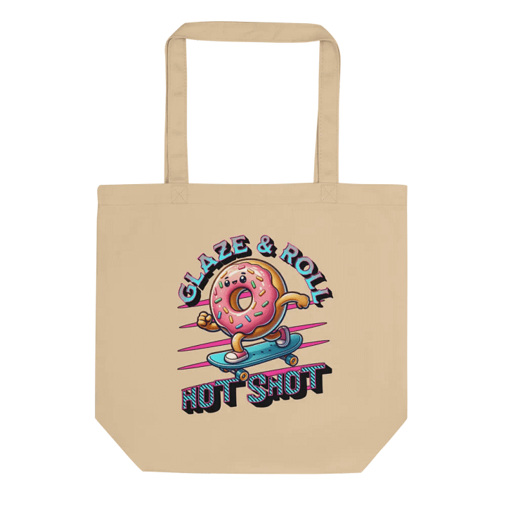 Glaze And Roll Hot Shot Donut Skateboard Tote Bag product image (1)