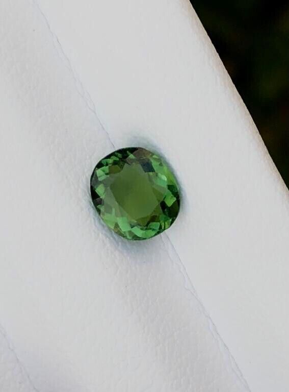 ROUND SHAPE TOURMALINE GEMSTONE FOR RING & JEWELRY CHROME COLOR, 0.85 CARAT product image (6)