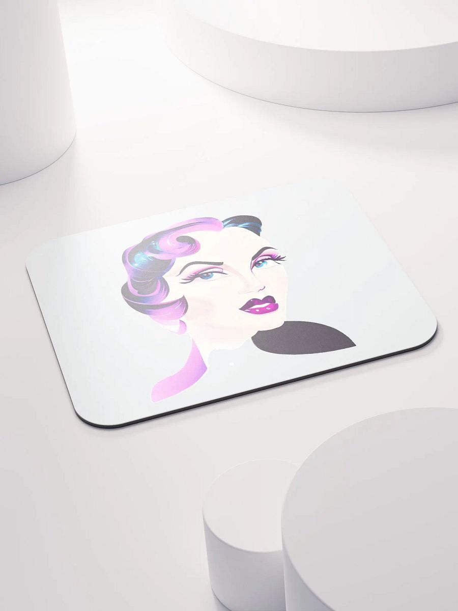 Striking Retro Lady Mouse Mat product image (4)