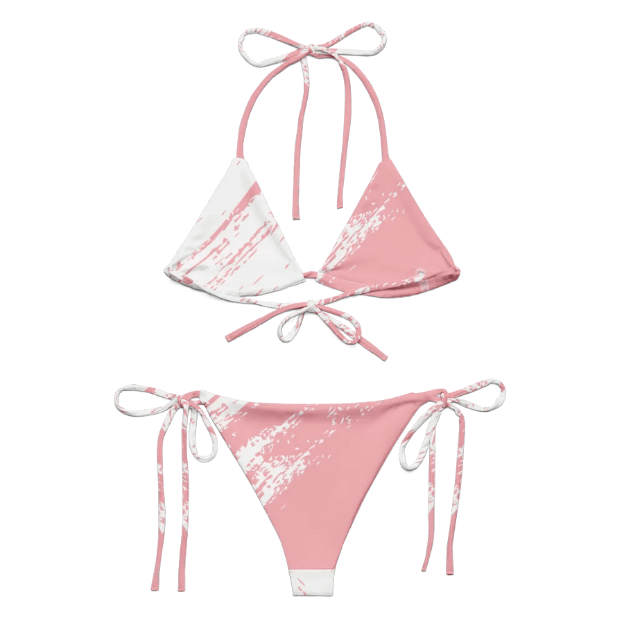 All-Over Print String Bikini - Pastel Pink product image (3)