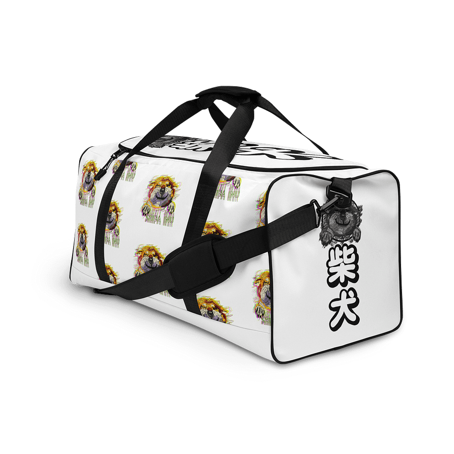 "HI" SHIBA INU All-Over Duffle Bag product image (3)