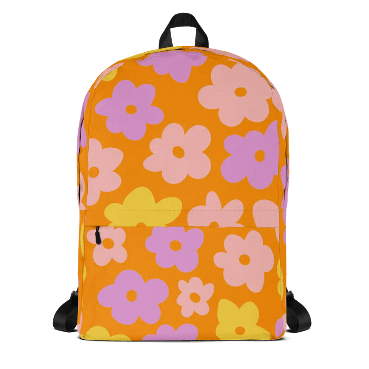 Cheerful Blooms All-Over Backpack product image (1)