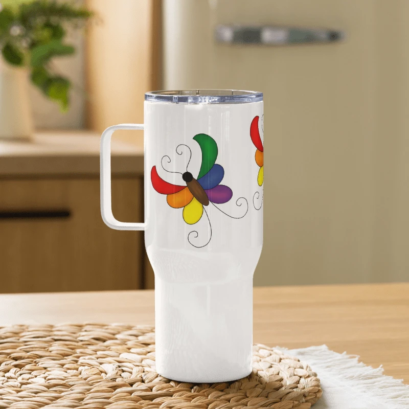 Rainbow Butterfly - Travel Mug product image (5)