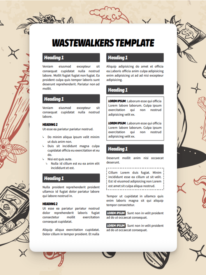 Wastewalkers Google Docs Template product image (1)