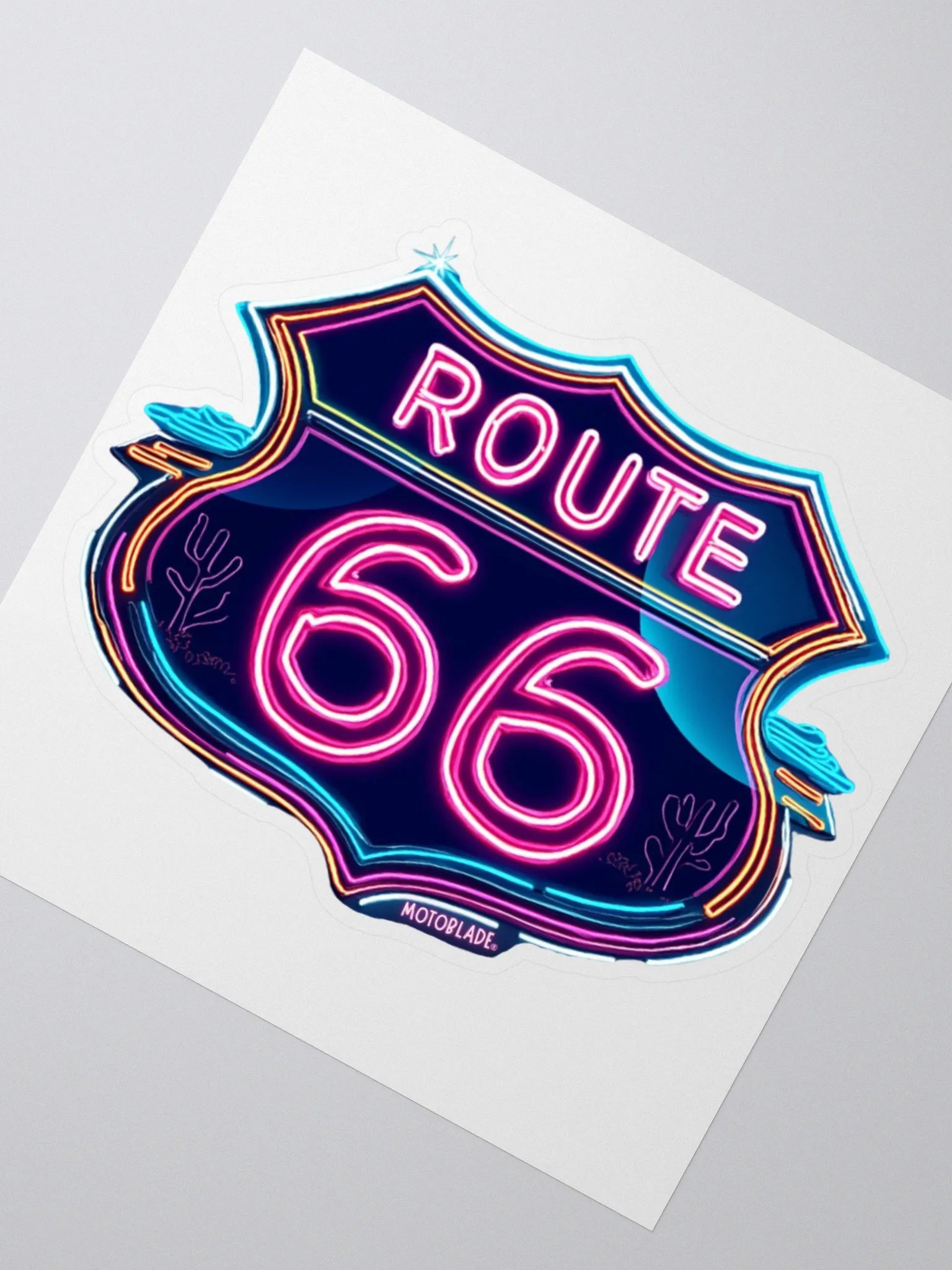 Route 66 Neon Sticker product image (2)
