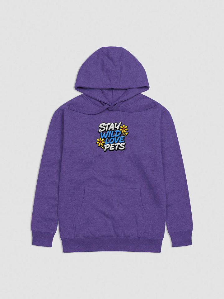 "STAY WILD LOVE PETS" / EMBROIDERED HOODIE product image (2)