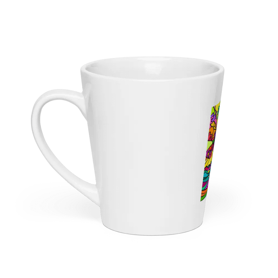 Vibrant Movement Latte Mug – Wave at Sunset product image (2)