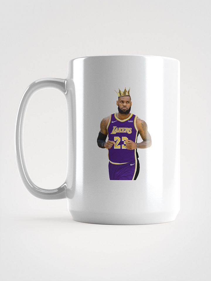 Lebron James (the king) White Glossy Mug product image (1)