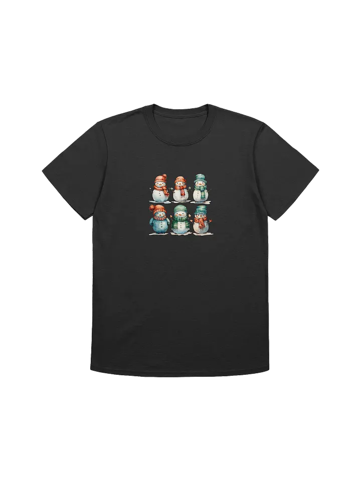 Cute Christmas Snowman Unisex T-Shirts product image (2)