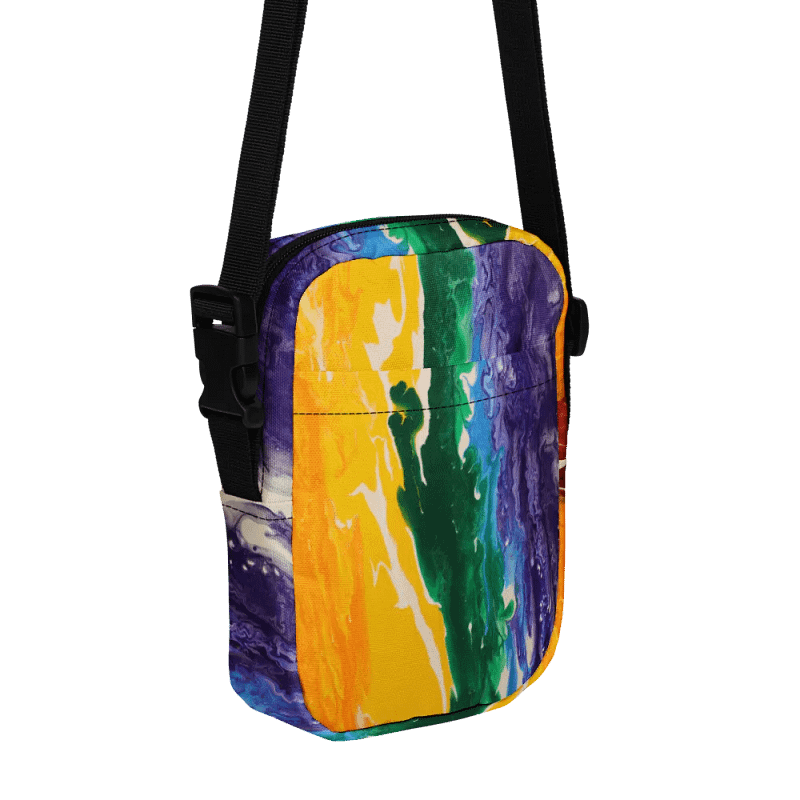 Vibrant Rainbow All-Over Crossbody Bag