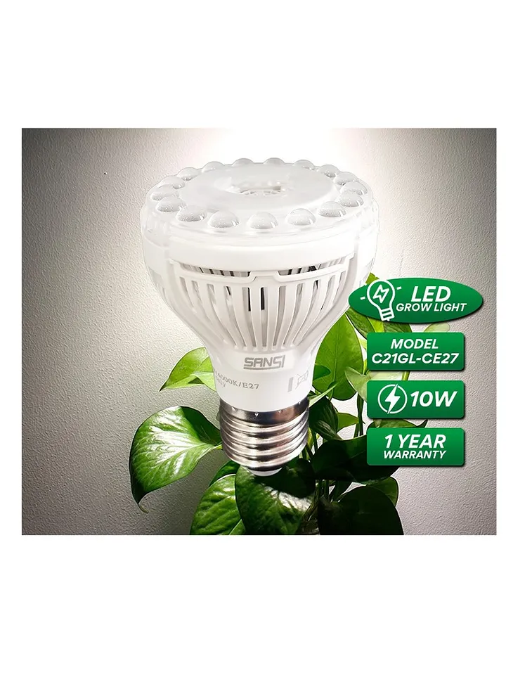 SANSI Grow Light Bulb - Full Spectrum LED for Indoor Plants (10W, 15W, 24W, 36W) product image (1)