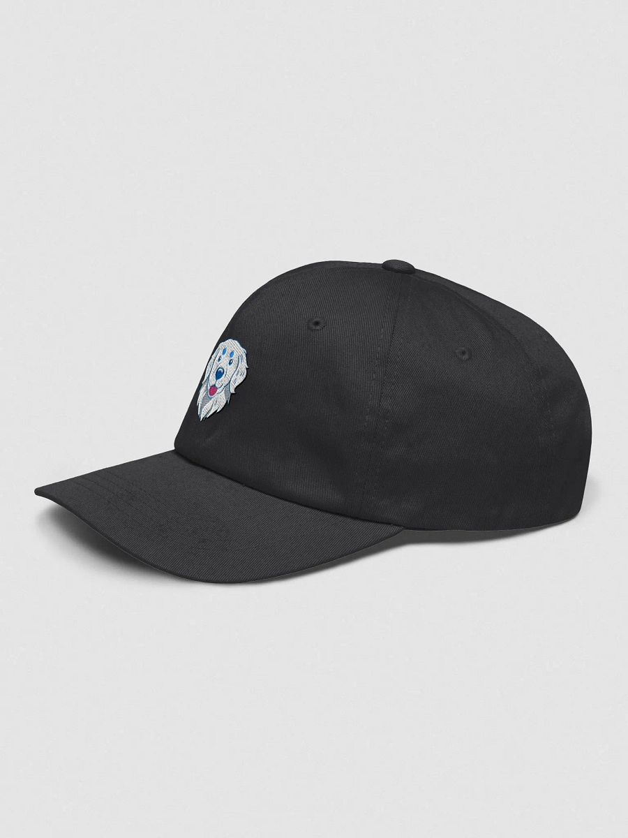 Happy White Golden Retriever Pup Cartoon Embroidered Dad Hat product image (11)