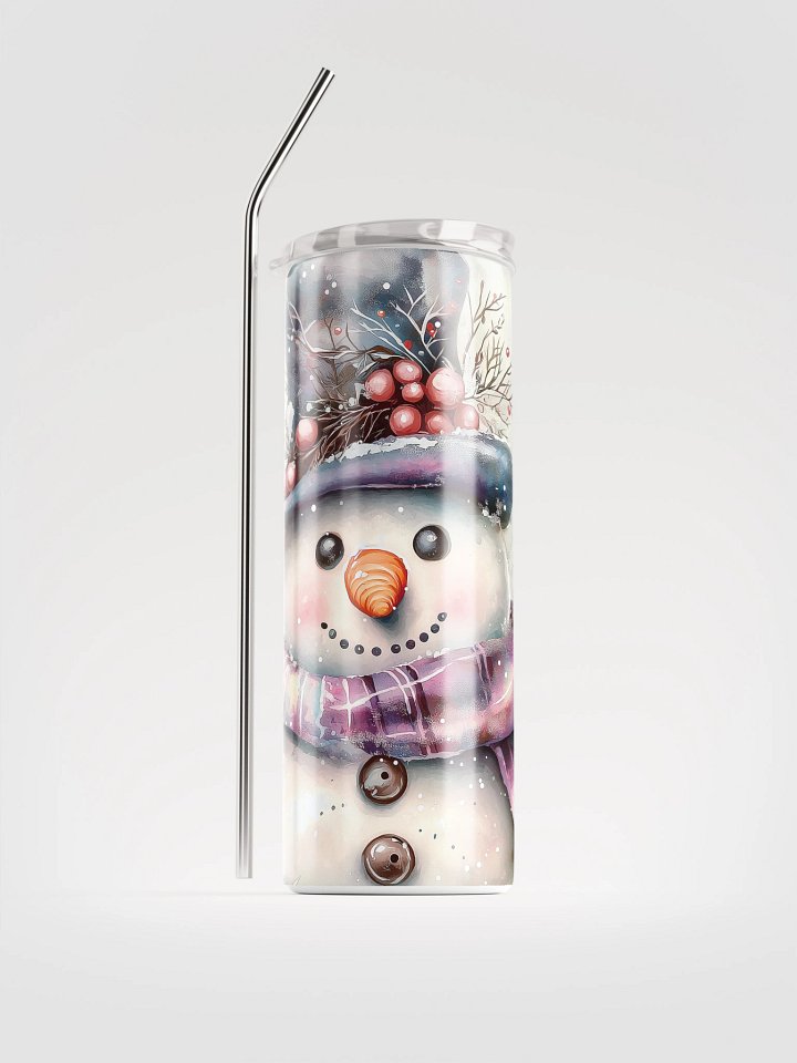 Jolly Snowman Stainless Steel Tumbler product image (1)