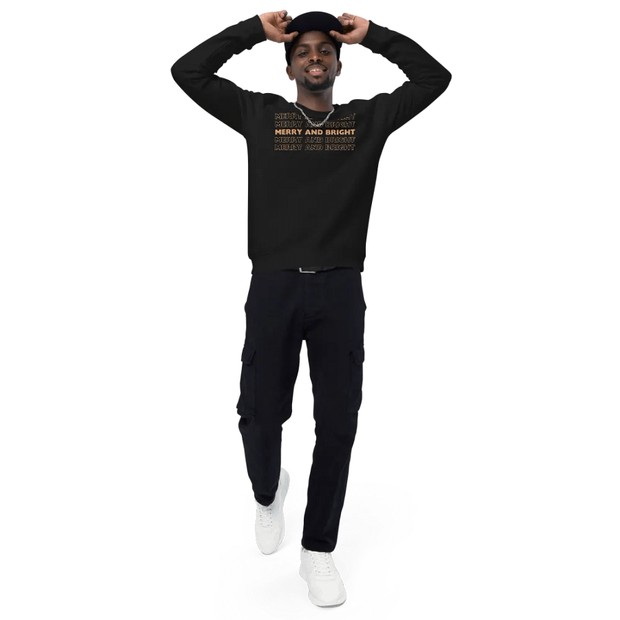 Golden Glitter Merry and Bright Sweatshirt product image (8)