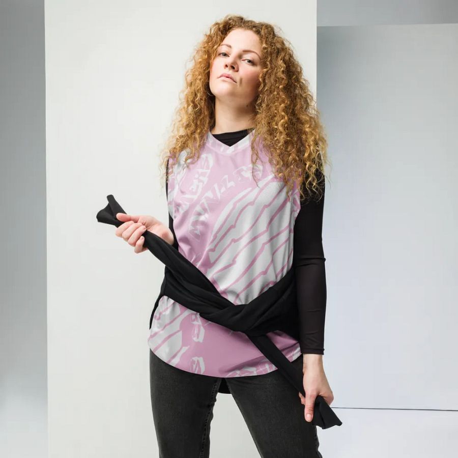 [ ITZJOEL44 ] PINK/WHITE Basketball Jersey product image (6)