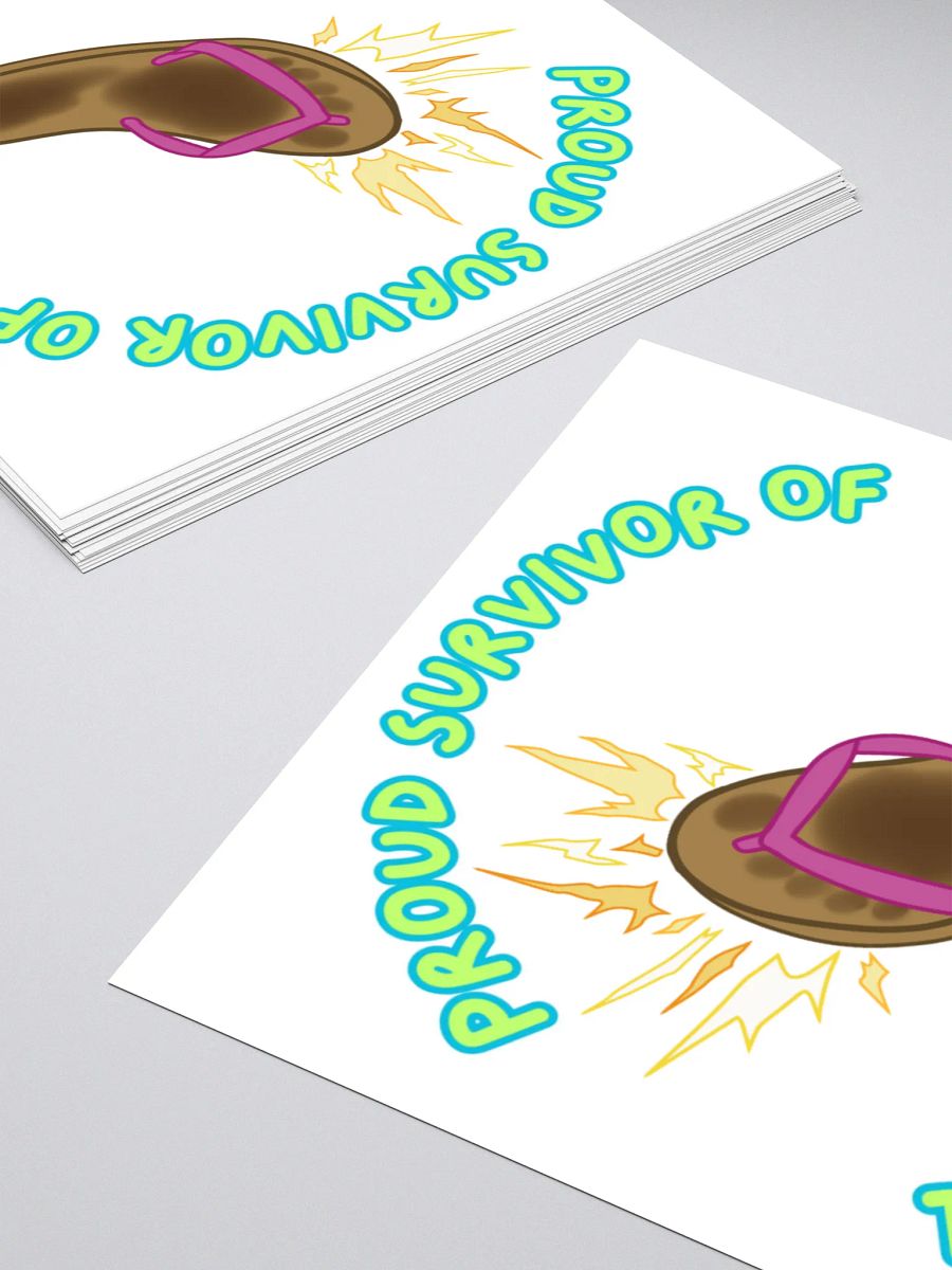 Chanclazo Survivor Kiss Cut Stickers product image (12)