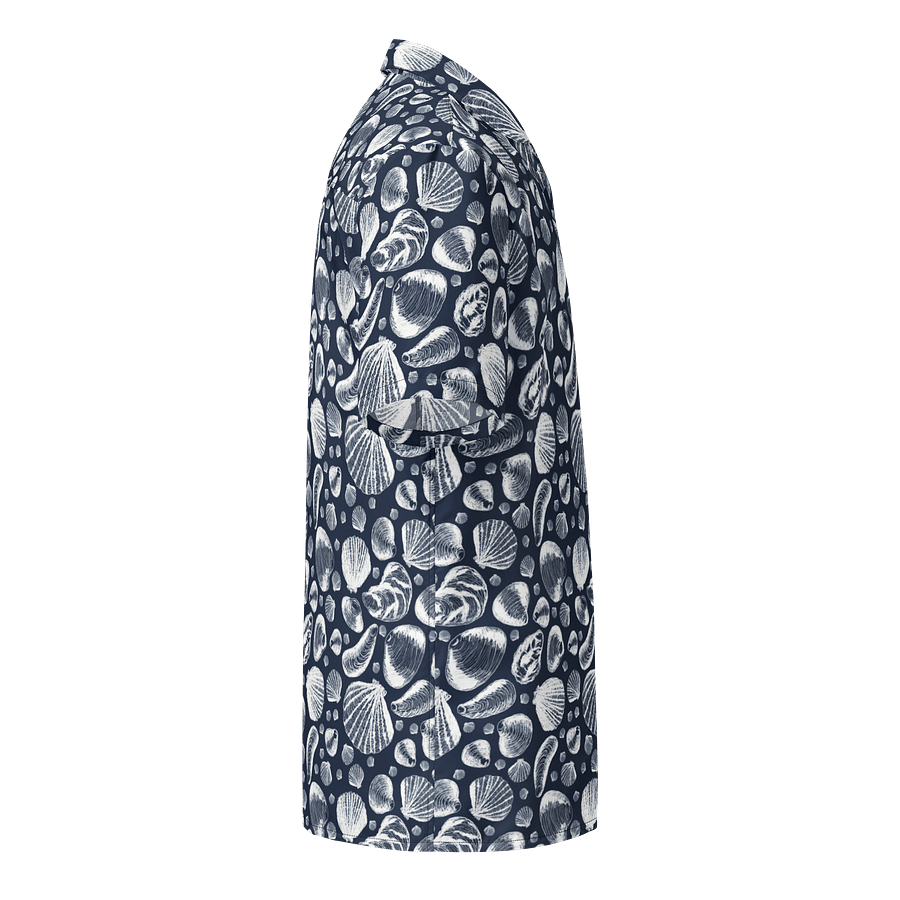 Men's | New England Tidal Treasures | White on Navy | Hawaiian Shirt | Vibrant Coastal Style product image (4)