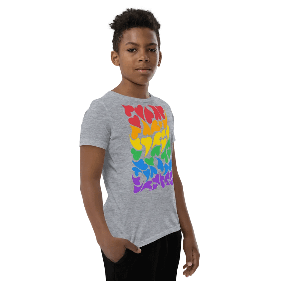 Nestled PRIDE Rainbow T-shirt (Youth) product image (9)
