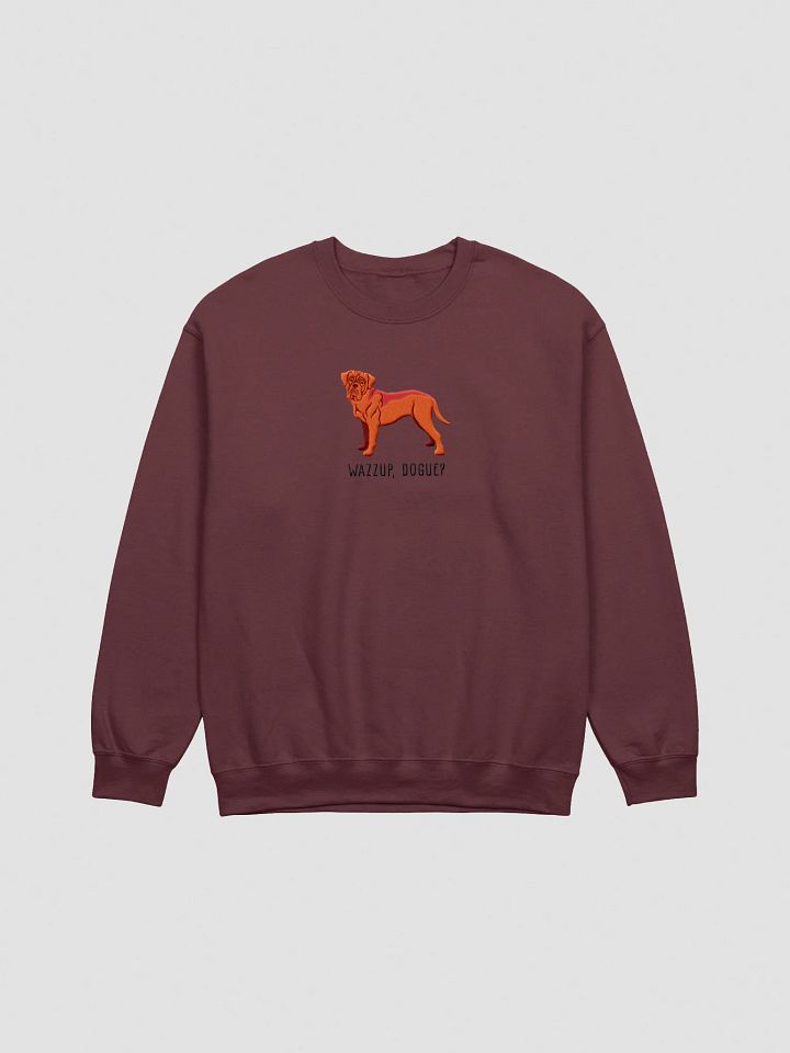 Wazzup, Dogue Sweatshirt (Embroidered) of a Dogue de Bordeaux(Red) product image (1)