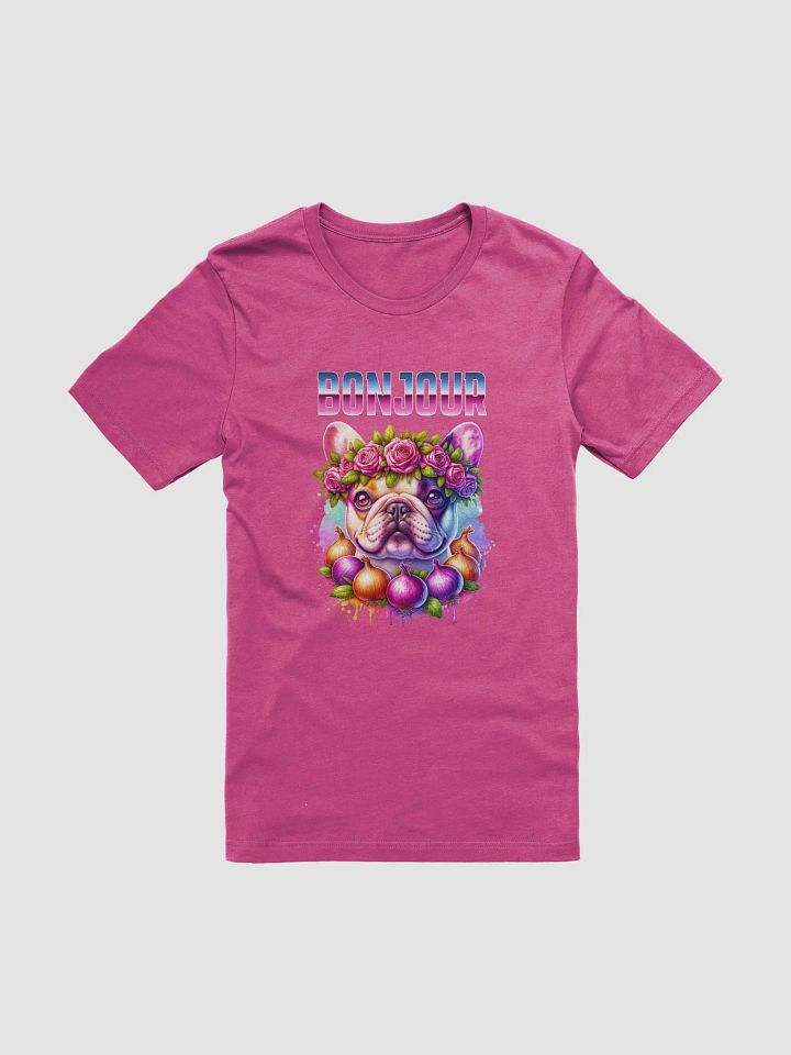 French Bulldog Bonjour Floral T-shirt product image (2)