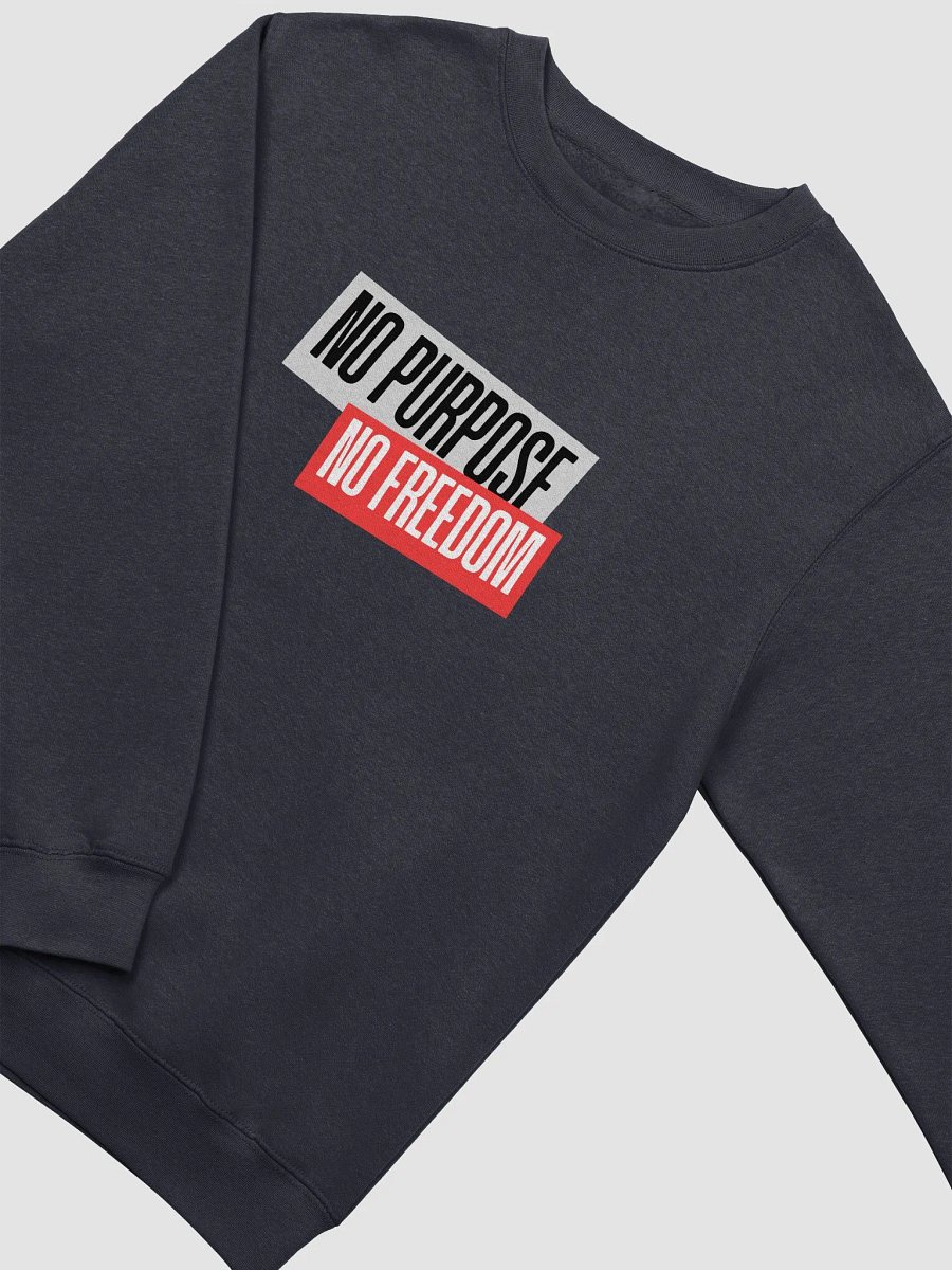 Rebellious Statement Sweatshirt | no purpose no freedom product image (15)