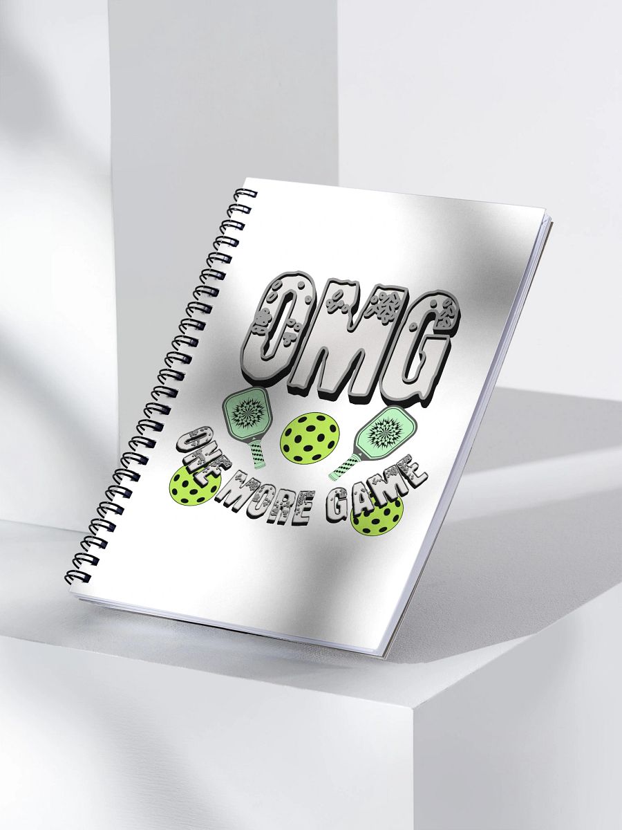 OMG One More Game Pickleball Block Spiral Notebook product image (3)