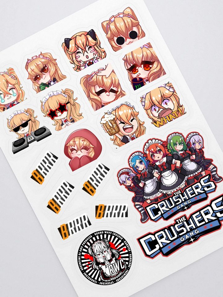 Lizzy and the Crushers Gang Sticker Sheet product image (1)