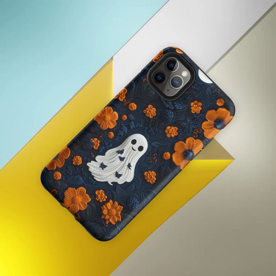 Spooky Floral Ghost iPhone Case – Halloween Edition product image (40)