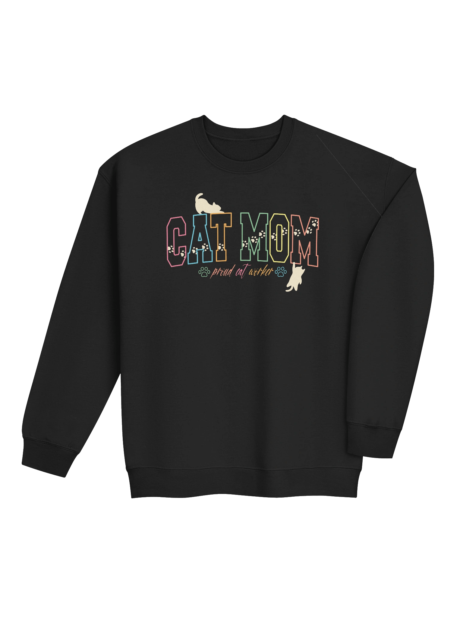 Cat Mom (proud cat worker) 2 - Unisex Adult Sweatshirt product image (4)