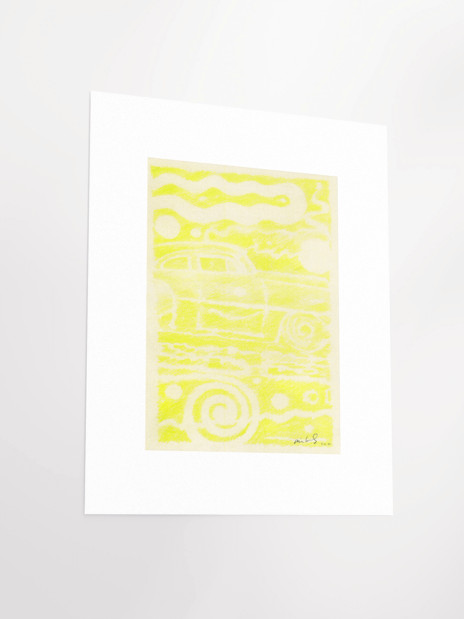 Custom Car (Yellow) 05.11.91 print product image (4)